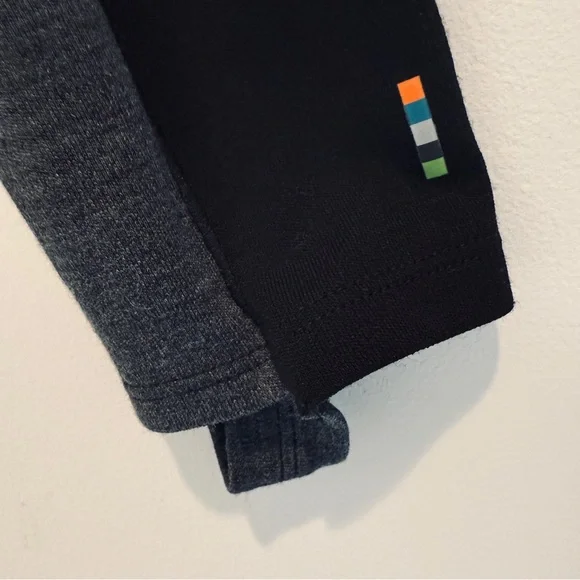 Smartwool Mens Merino 250 1/4 Zip Baselayer Size Large Black Gray Lightweight - Picture 10 of 15